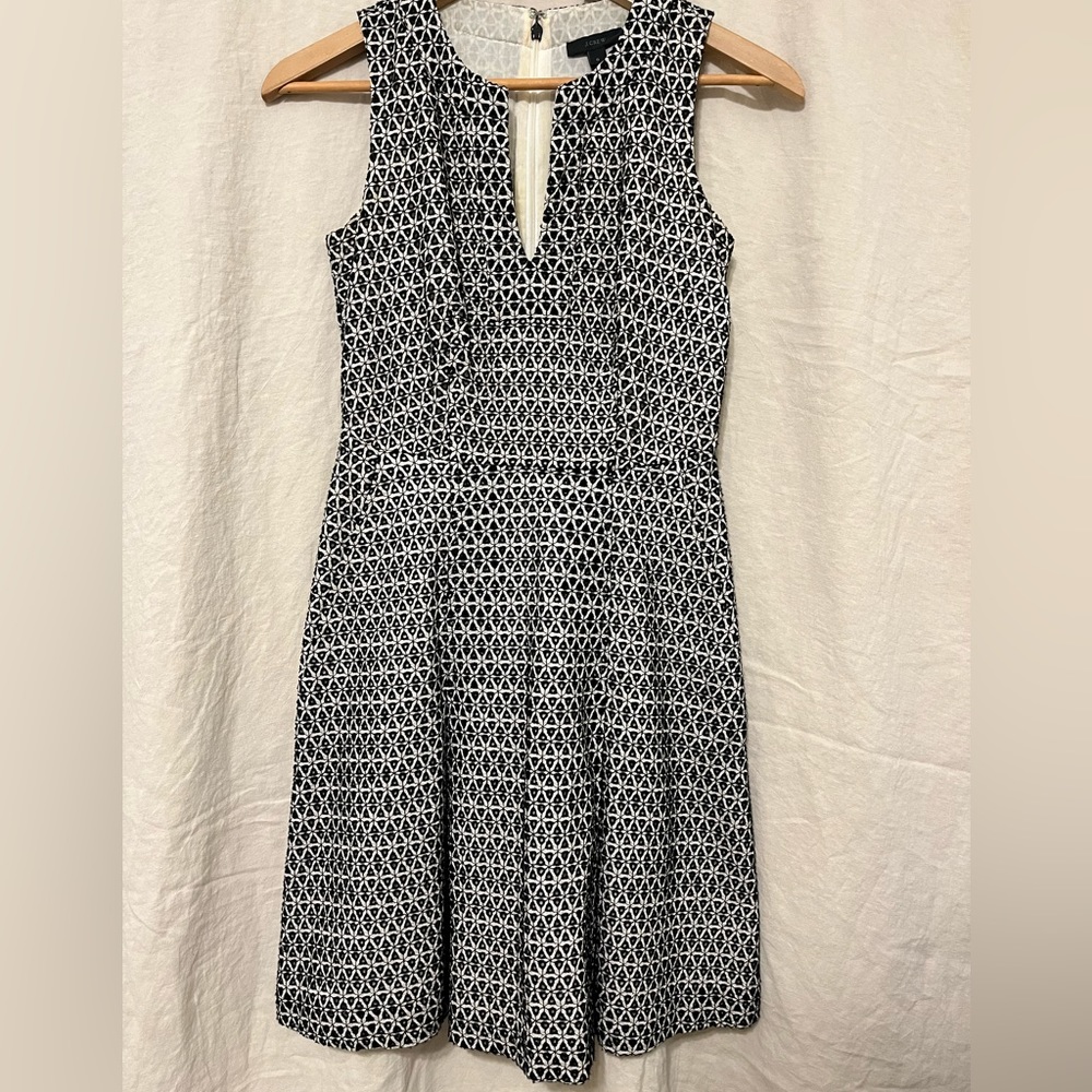 J Crew embroidered v-neck dress
